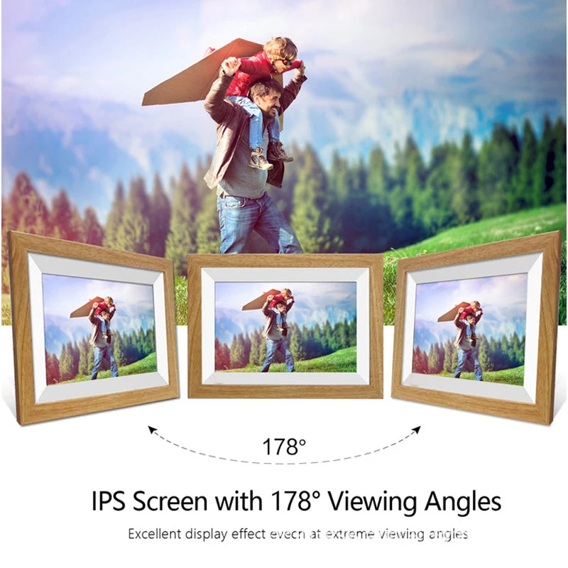 Digital Photo Frame - Wooden Finish