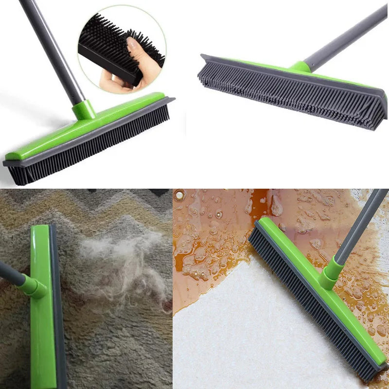 Rubber broom