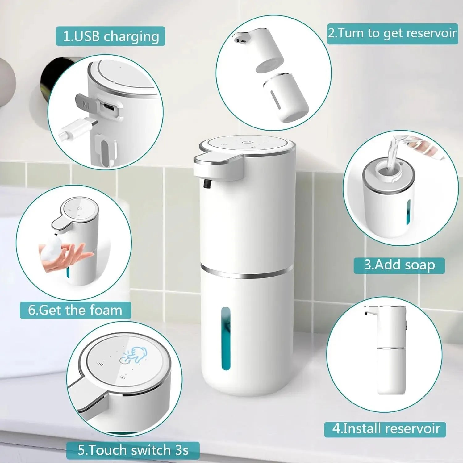 Automatic Foaming Soap Dispenser