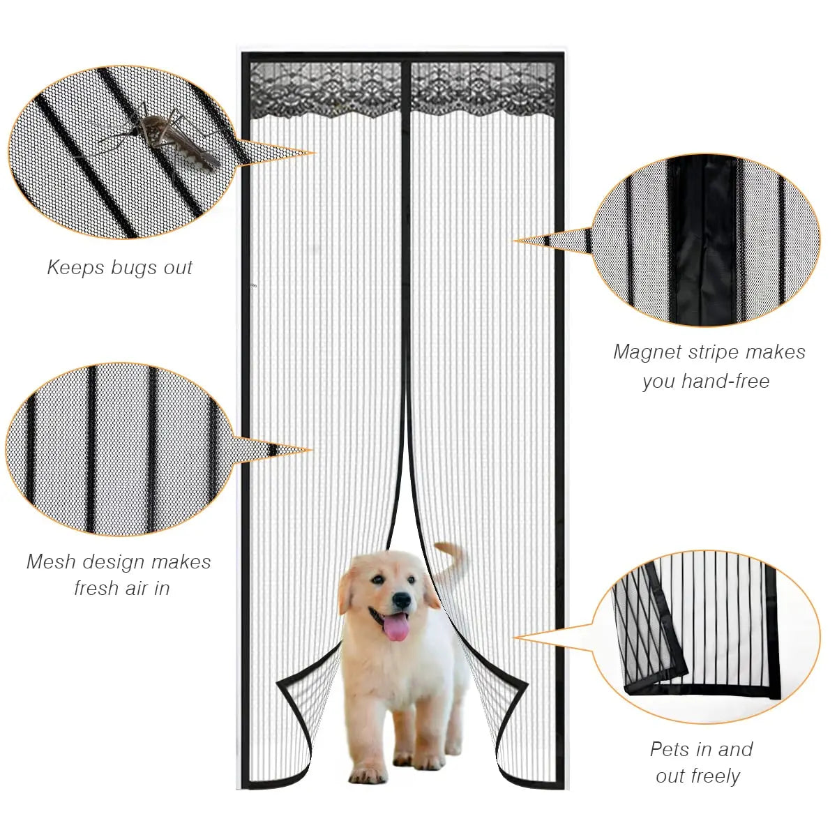 Magnetic Fly Screen Door