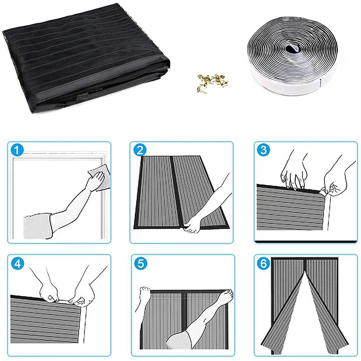 Magnetic Fly Screen Door